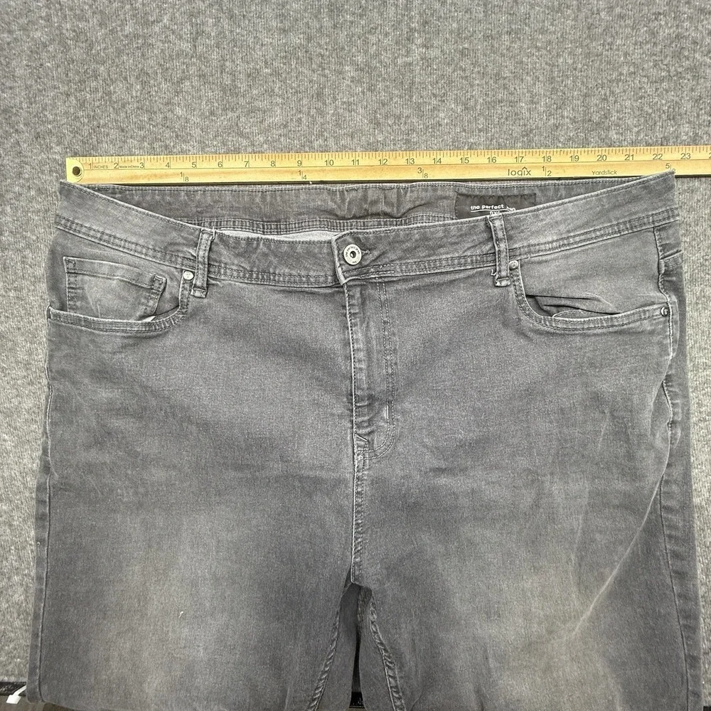 The Perfect Jean NYC Denim Jeans Mens 44x32 Athletic Fit‎ Stretch Dark Gray